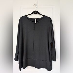 SPANX Women’s Perfect Length Top Dolman 3/4 Sleeve Black Size Medium